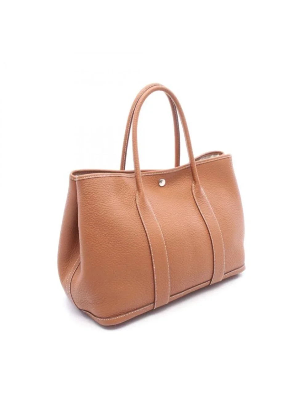 Hermes Tote Garden Party PM Gold Leather